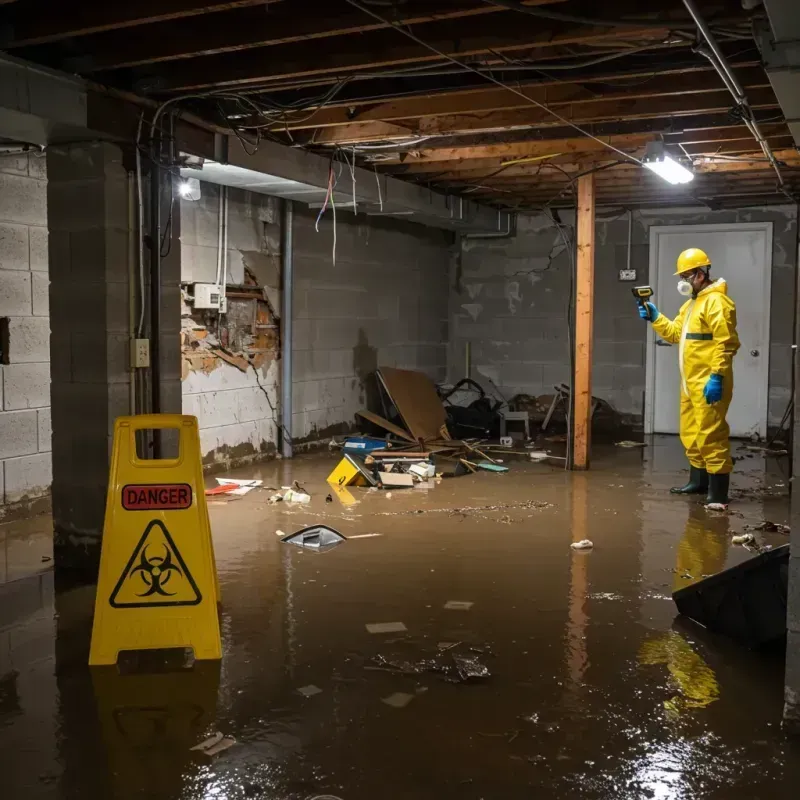 Flooded Basement Electrical Hazard in Plains, MT Property